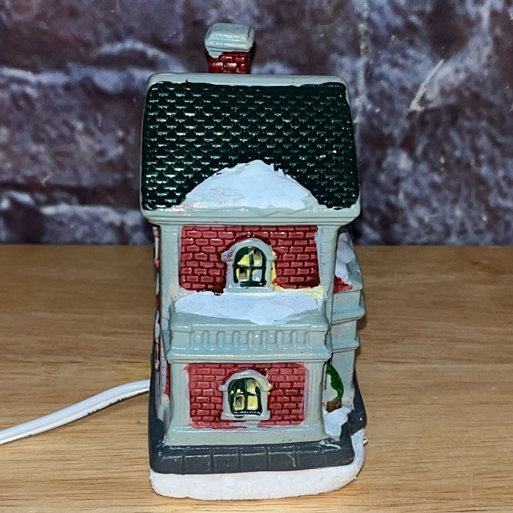 Christmas Village Town Hall Replacement Ceramic Holiday Decor House - Picture 2 of 9